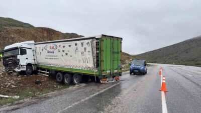 Malatya’nın Doğanşehir ilçesinde meydana gelen trafik kazasında, sürücüsünün kontrolünü kaybettiği