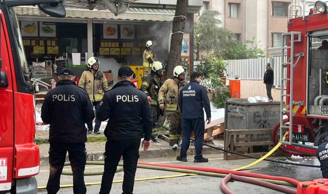 Maltepe ilçesinde bir tekstil malzemeleri deposunda meydana gelen yangın, kısa