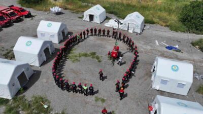 Manisa Büyükşehir Belediyesi İtfaiye Dairesi Başkanlığı, AFAD koordinasyonunda düzenlenen arama-kurtarma