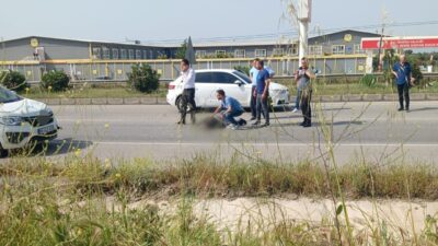 Manisa’nın Salihli ilçesinde bir yolcu otobüsünün çarpması sonucu ağır yaralanan