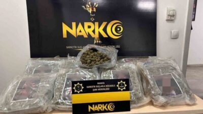 Mardin’de Narkotik ekipleri tarafından düzenlenen bir operasyonda, 10 kilo 900