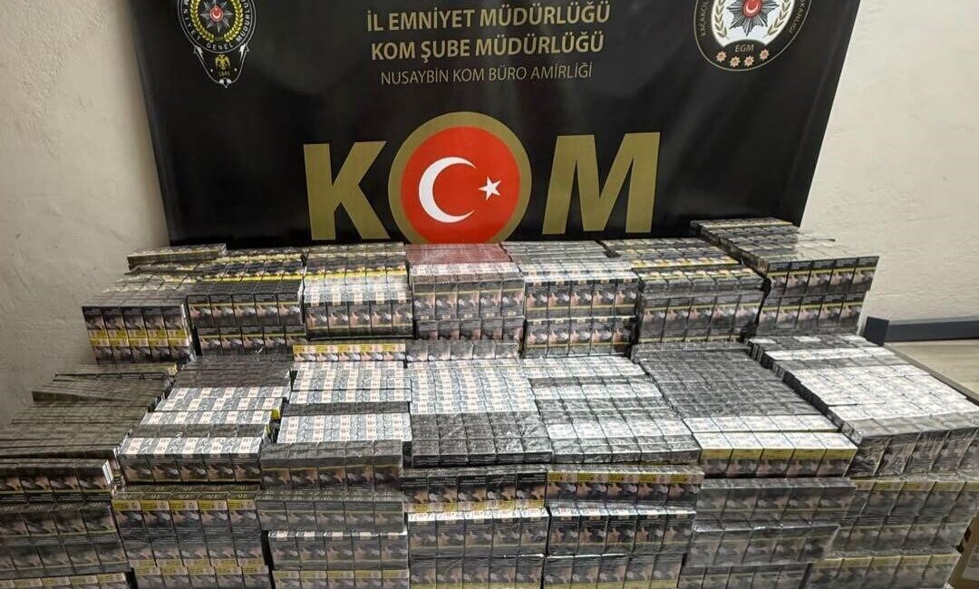 Mardin’in Nusaybin ilçesinde polis ekipleri tarafından durdurulan bir araçta yapılan