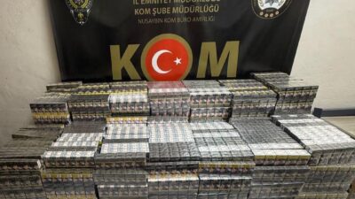 Mardin’in Nusaybin ilçesinde polis ekipleri tarafından durdurulan bir araçta yapılan