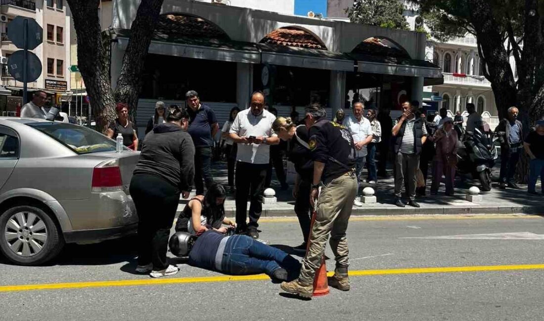 Menteşe ilinde, Recai Güreli Caddesi üzerinde meydana gelen bir trafik