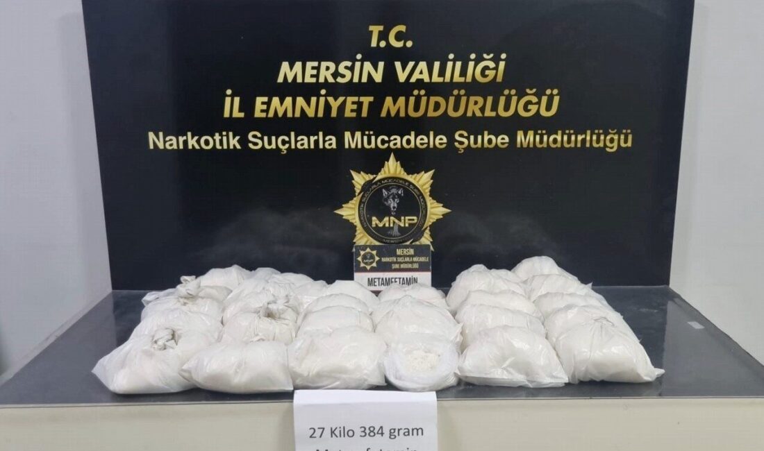 Mersin ilinde polis tarafından gerçekleştirilen operasyonda bir depoda yaklaşık 27