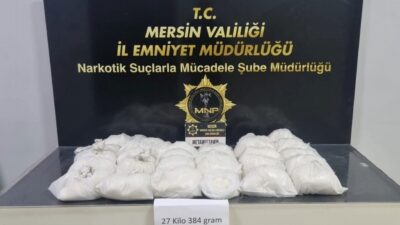 Mersin ilinde polis tarafından gerçekleştirilen operasyonda bir depoda yaklaşık 27