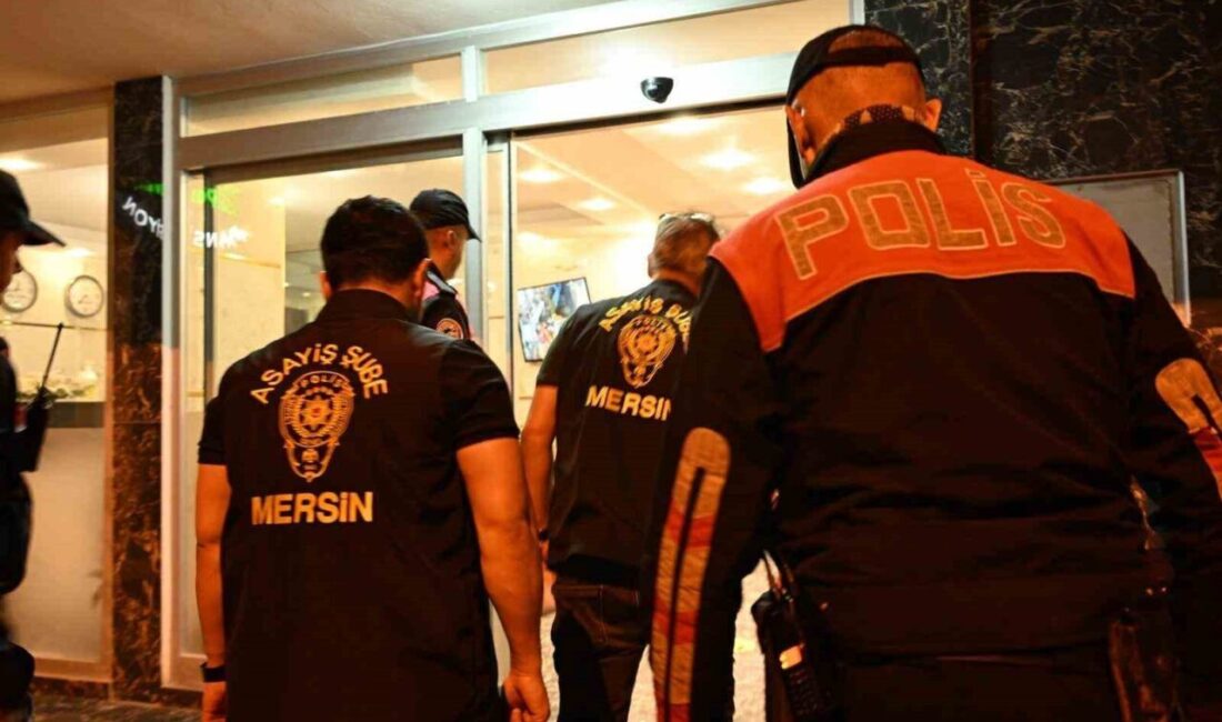 Mersin’de polis tarafından konaklama tesislerine yönelik yapılan denetimler sonucunda 2