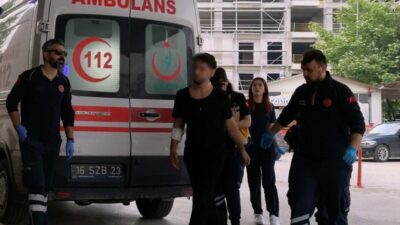Bursa’nın İnegöl ilçesinde yaşanan bir olayda, bir genç meyve keserken