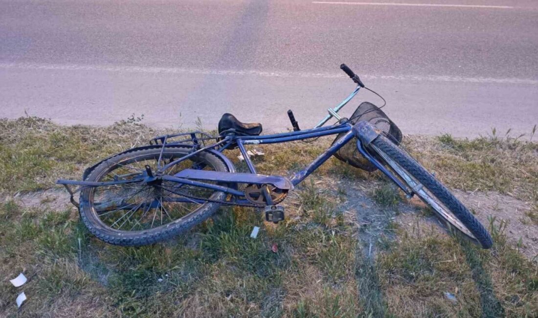 Adıyaman’da meydana gelen trafik kazasında bir motosiklet ile bir bisiklet