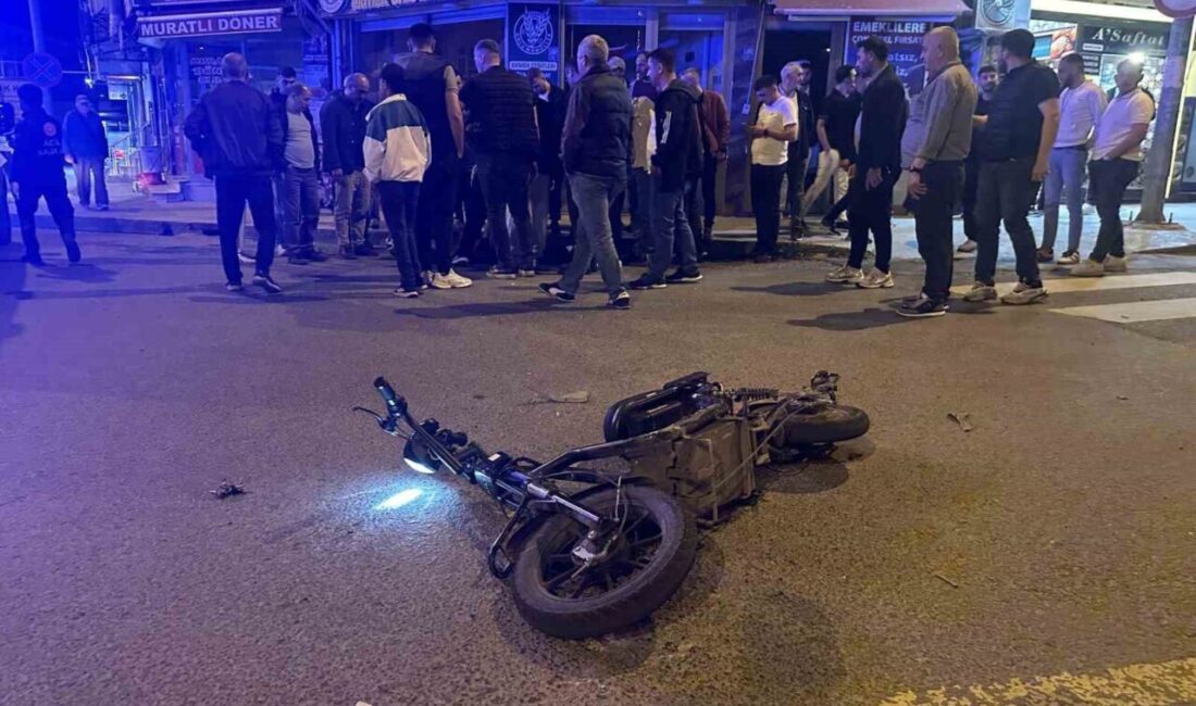 Tekirdağ’ın Muratlı ilçesinde meydana gelen trafik kazasında bir motosiklet sürücüsü