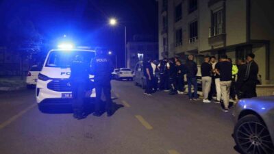 Nevşehir’de gece saatlerinde 2000 Evler Mahallesi TOKİ İş Merkezi civarında