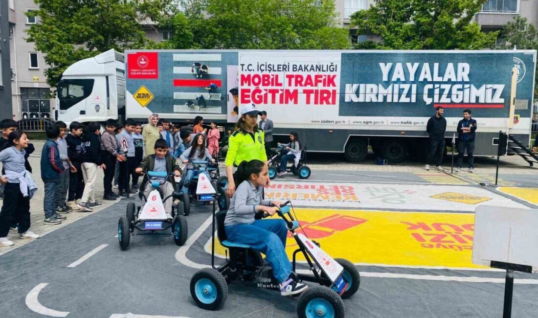 Oltu İlçe Emniyet Müdürlüğü Trafik Denetleme Büro Amirliği tarafından öğrencilere