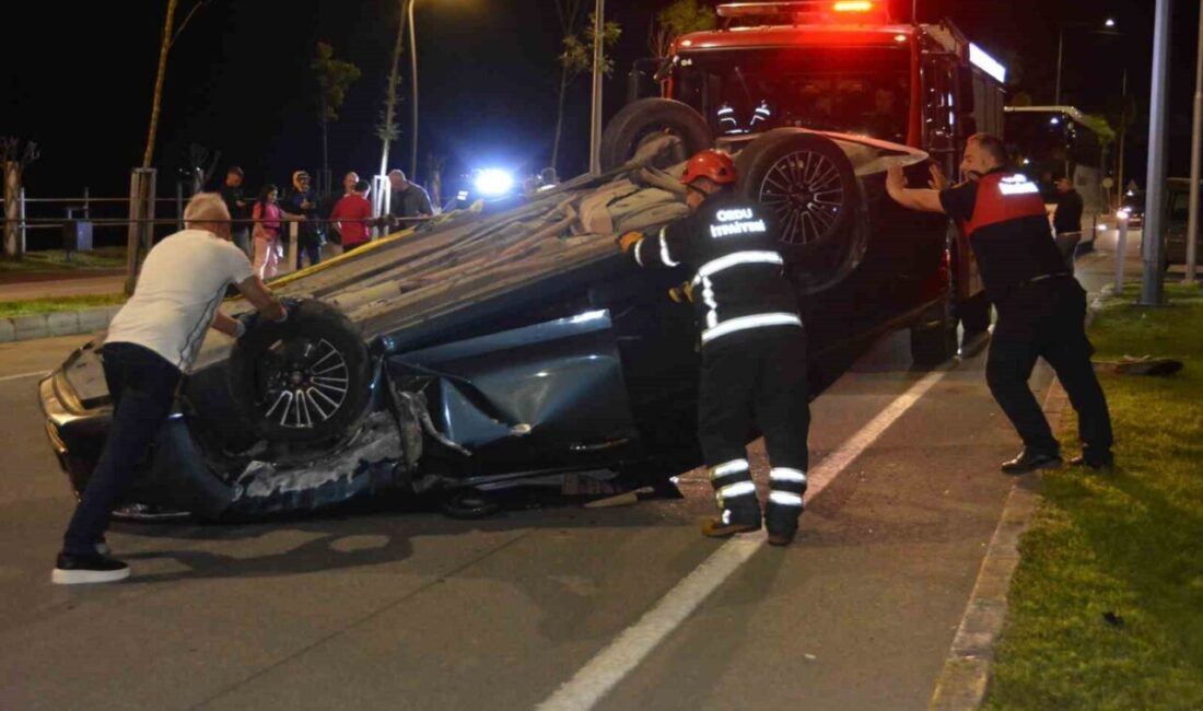 Ünye ilçesinde meydana gelen trafik kazasında alkollü bir sürücünün sebep