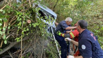 Ortaca Akıncı Mahallesi’nde meydana gelen trafik kazasında iki kişi çeşitli