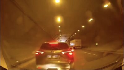 Bahçe ilçesindeki Taşoluk Tüneli’nde meydana gelen zincirleme trafik kazasında 2