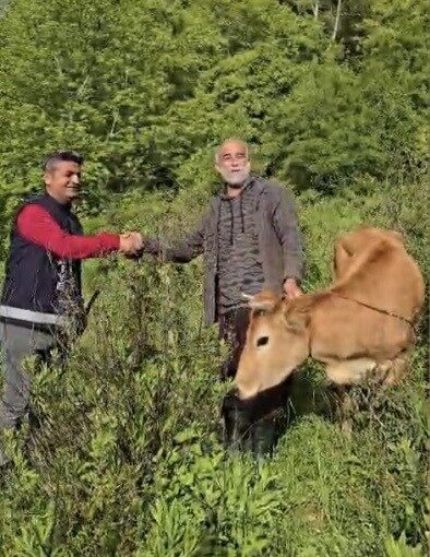 Osmaniye’nin Düziçi ilçesinde, yaklaşık 10 metrelik bir uçuruma düşerek iki
