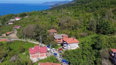 Kastamonu’nun Cide ilçesinde, Yenice Köyü Muhtarı Güngör Temur’un otları biçmek