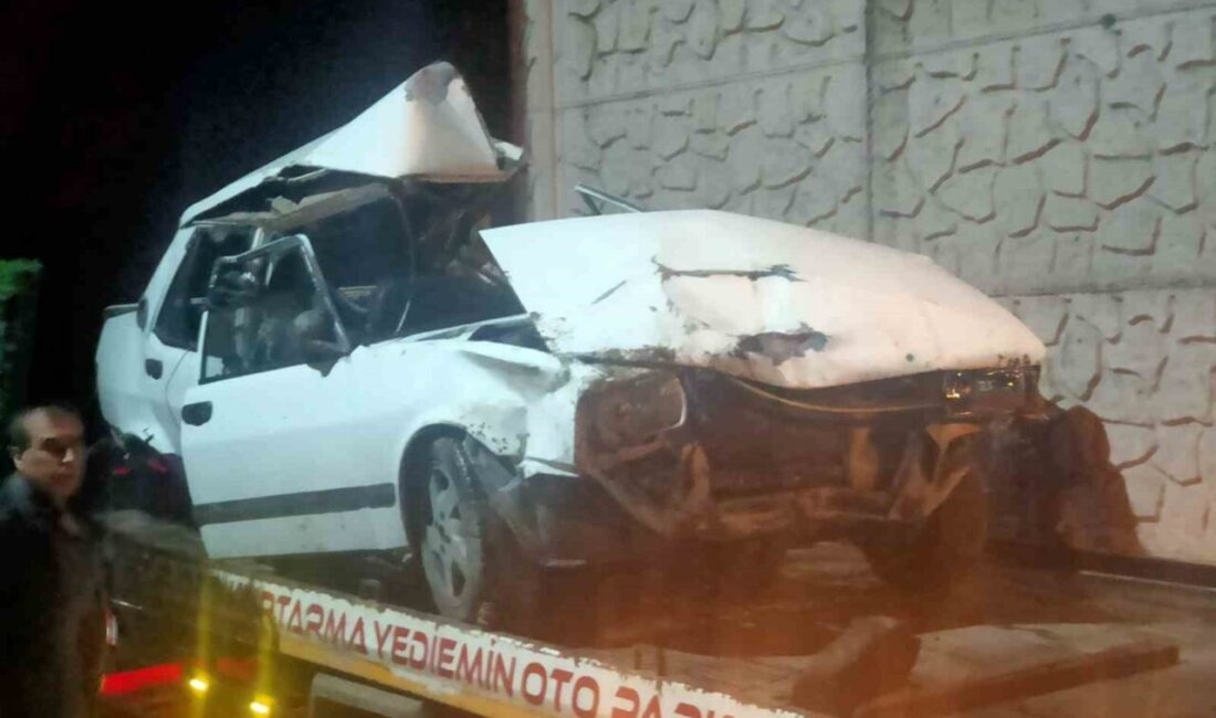 Karabük’te meydana gelen olayda, freni boşalan bir otomobil, yaklaşık 50