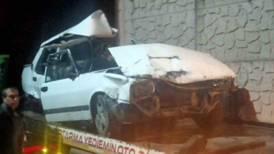 Karabük’te meydana gelen olayda, freni boşalan bir otomobil, yaklaşık 50