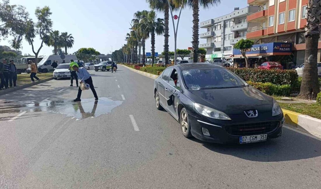 Manavgat ilçesinde, Zübeyde Hanım Caddesi Sanayi Sitesi girişinde meydana gelen