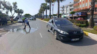 Manavgat ilçesinde, Zübeyde Hanım Caddesi Sanayi Sitesi girişinde meydana gelen