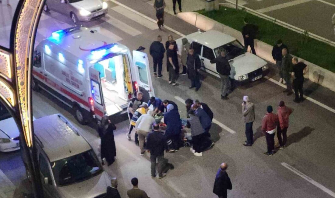 Karabük’te meydana gelen trafik kazasında yaya geçidinden karşıya geçmeye çalışan