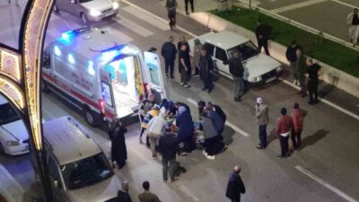 Karabük’te meydana gelen trafik kazasında yaya geçidinden karşıya geçmeye çalışan