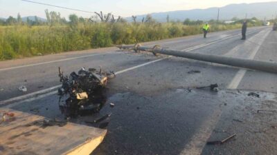 Orhangazi ilçesinde meydana gelen trafik kazasında, İznik yolu üzerinde seyir