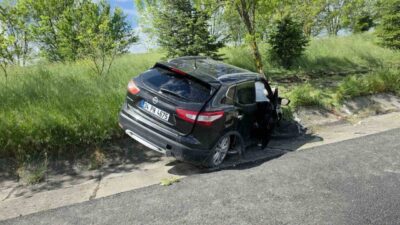 Lüleburgaz-Ergene arasında meydana gelen dolu yağışı trafik kazalarına sebep oldu.