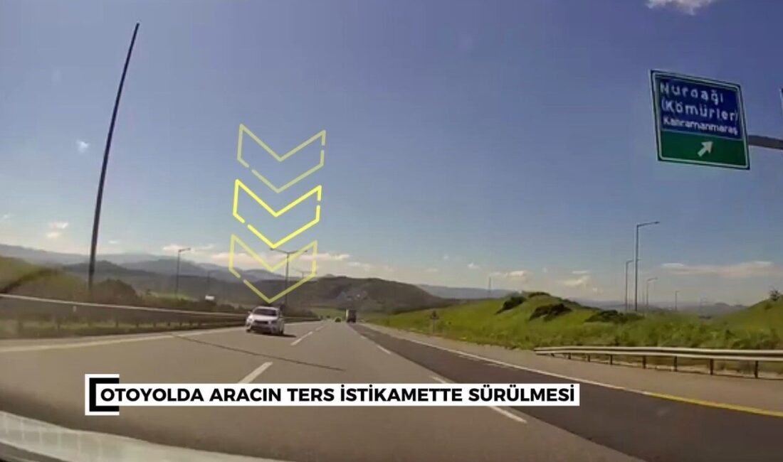 Gaziantep’te bir aracın otoyolda ters yönde ilerlediği tespit edilmesi üzerine