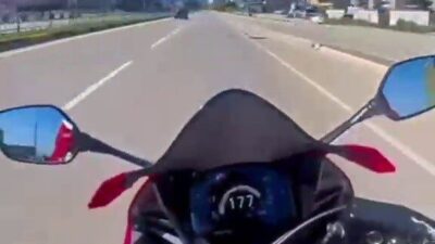 Hatay’da trafik akışına aldırış etmeden İskenderun ilçesinde motosiklet kullanarak 177