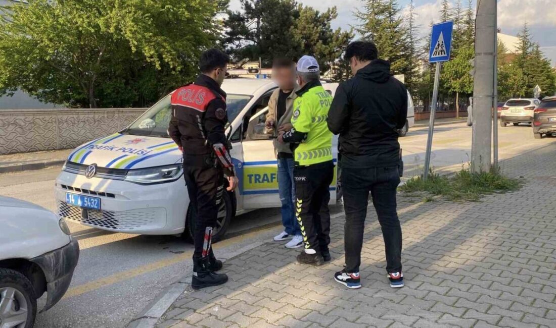 Bolu’da bir araçta durdurulan alkollü ve ehliyetsiz sürücüye 110 bin