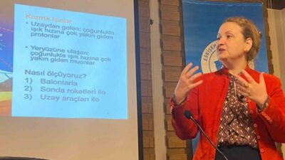 Uzman Prof. Dr. Melahat Bilge Demirköz, Eskişehir Türk Ocağı’nda yaptığı