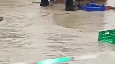 Havza ilçesinde meydana gelen şiddetli yağışlar sırasında olağanüstü bir fedakarlık