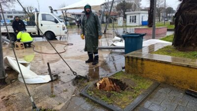 Sakarya genelinde 48 saat boyunca süren yağış ve şiddetli rüzgar,