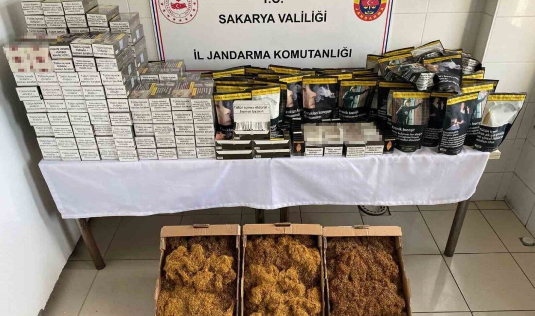 Sakarya ilinde jandarma ekipleri, Kocaali ve Hendek ilçelerinde gerçekleştirdikleri kaçakçılık