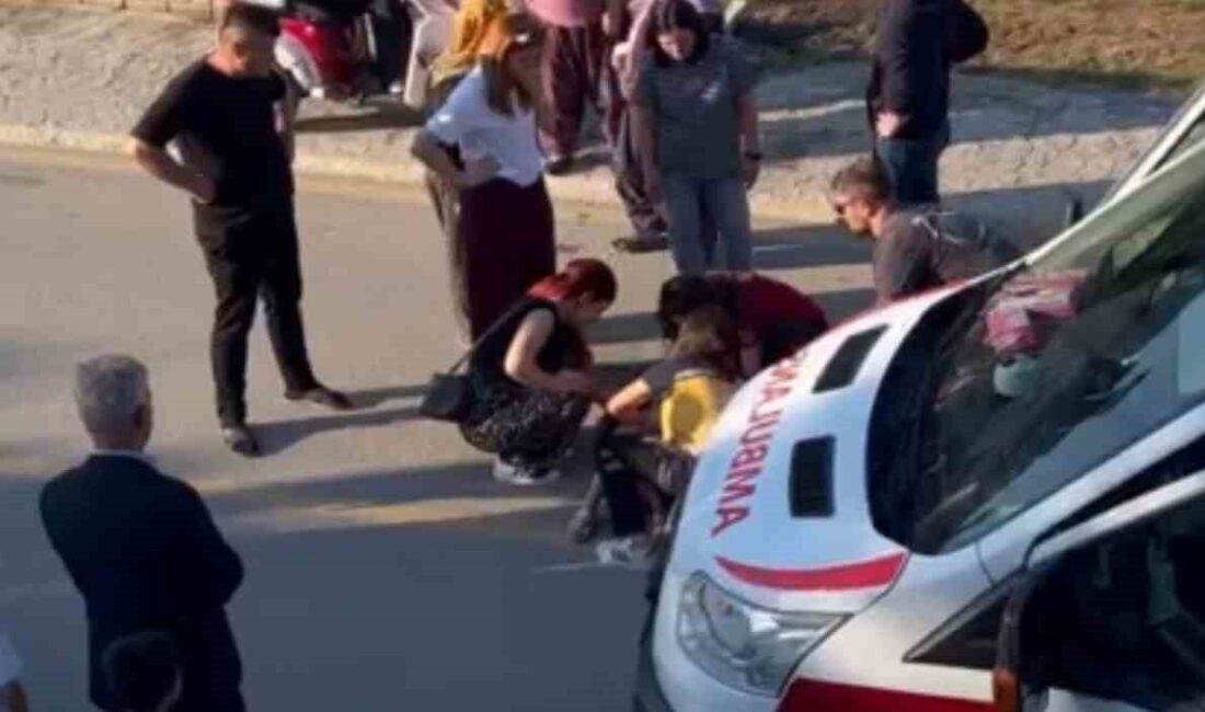 Sakarya’nın Taraklı ilçesinde, Kurban Bayramı’nın ilk gününde sokakta oyun oynayan