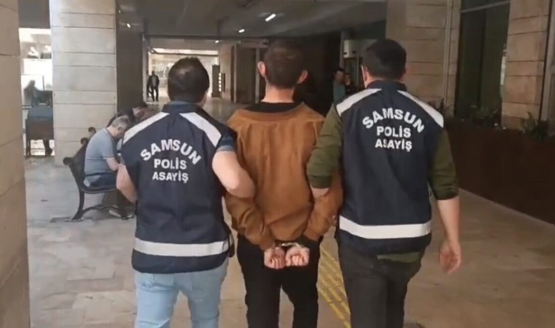 Samsun’da, polis operasyonuyla haklarında kesinleşmiş hapis cezası bulunan 2 mahkum