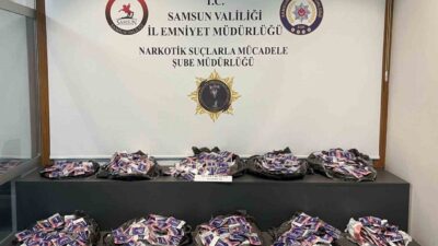 Samsun’un Atakum ilçesinde narkotik polisinin düzenlediği operasyonda 44 bin 938