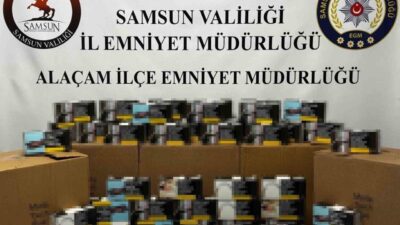 Alaçam İlçe Emniyet Müdürlüğü ekipleri, kaçakçılıkla mücadele kapsamında Samsun’un Alaçam