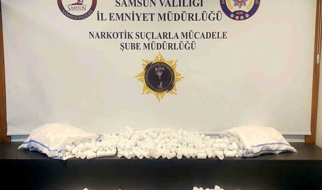 Samsun’un İlkadım ilçesinde polis ekipleri tarafından düzenlenen operasyonda 51 bin