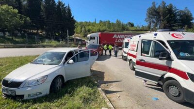 Samsun’da meydana gelen bir trafik kazasında, bir çocuk ve bir