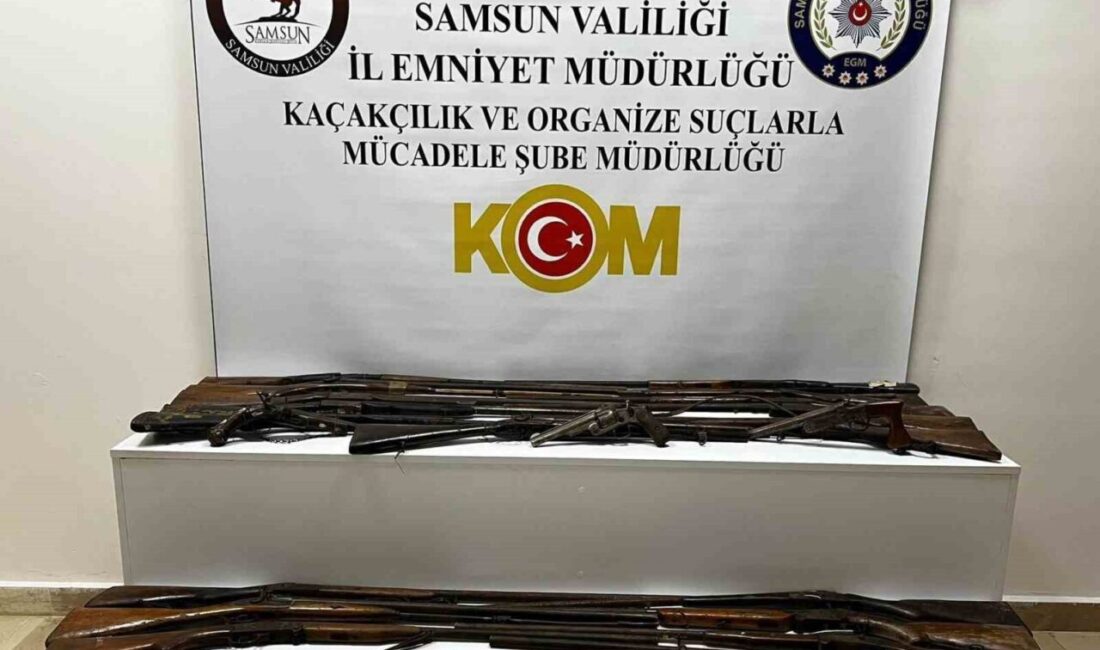 Samsun’un Atakum ilçesinde polis ekipleri tarafından düzenlenen operasyonda, Geç Osmanlı