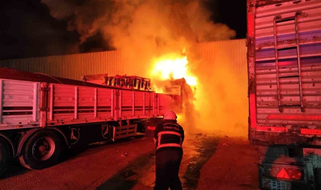 Şanlıurfa’da Abdurrahman Dede Mahallesi’nde bulunan bir tır garajında meydana gelen