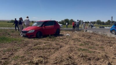Suruç İlçesi çevreyolunda meydana gelen trafik kazasında 2 kişi hafif