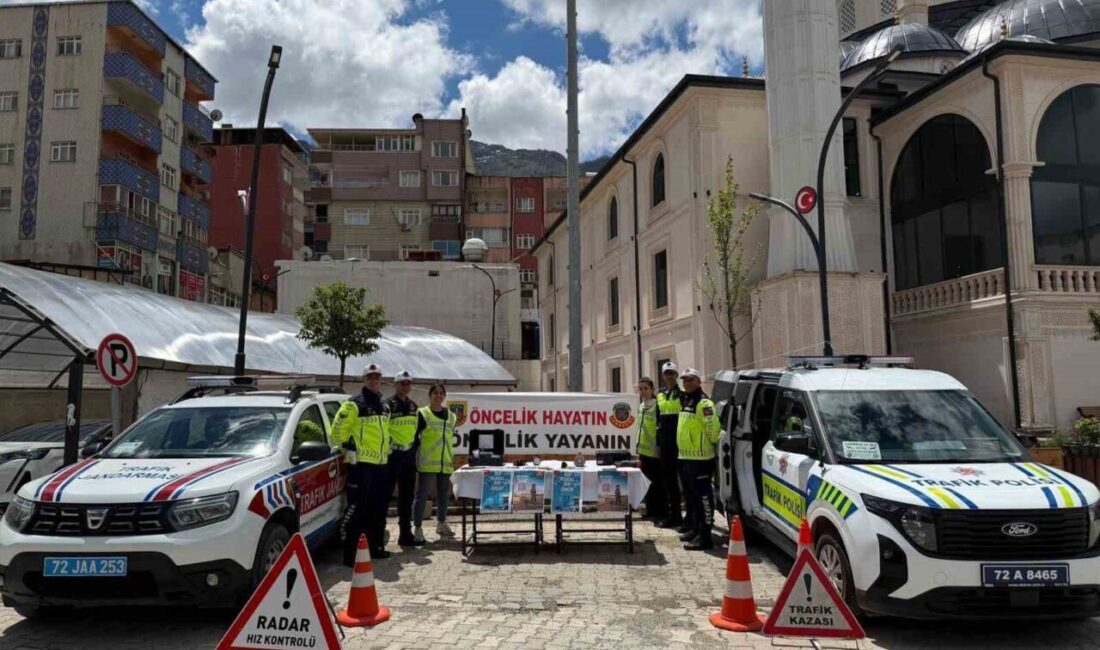 Batman iline bağlı Sason ilçesinde, Trafik Haftası kapsamında düzenlenen etkinliklere