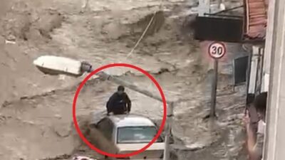 Havza ilçesinde meydana gelen sel felaketi, bir vatandaşın ölümle burun