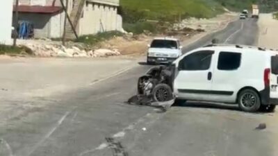 Siirt Organize Sanayi Bölgesi’nde meydana gelen trafik kazasında, iki hafif