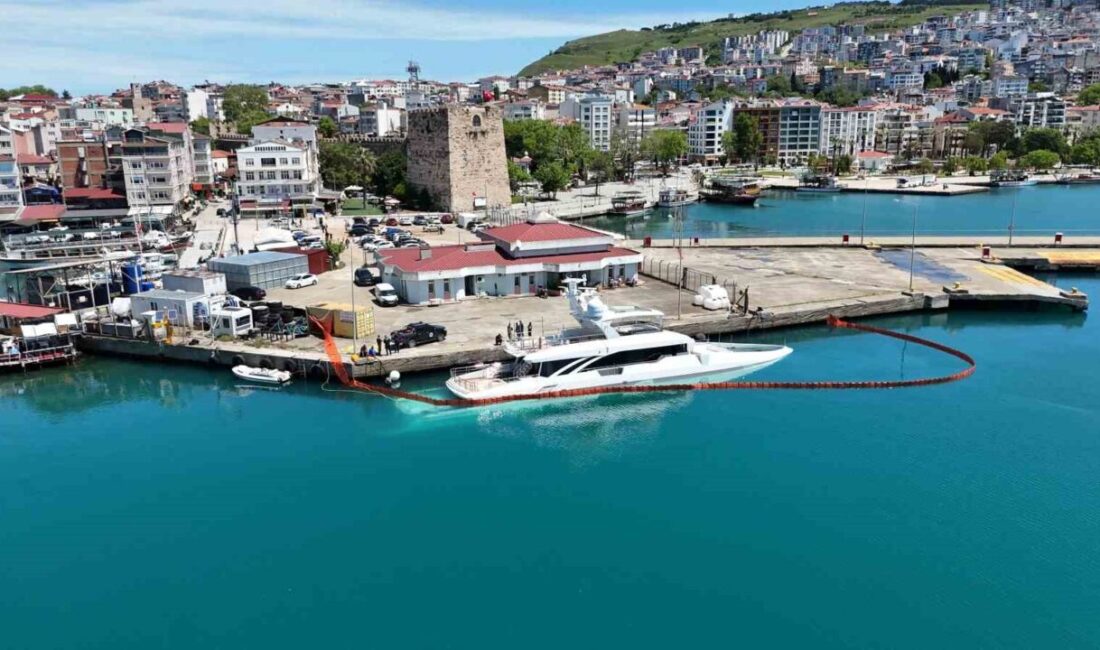 Sinop liman mevkiinde dün gece meydana gelen olayda, nedeni henüz