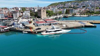 Sinop liman mevkiinde dün gece meydana gelen olayda, nedeni henüz